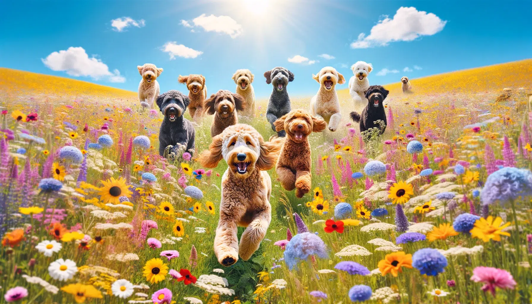 Labradoodle puppies playing Labradoodle Love Cobble Hill +1250732517